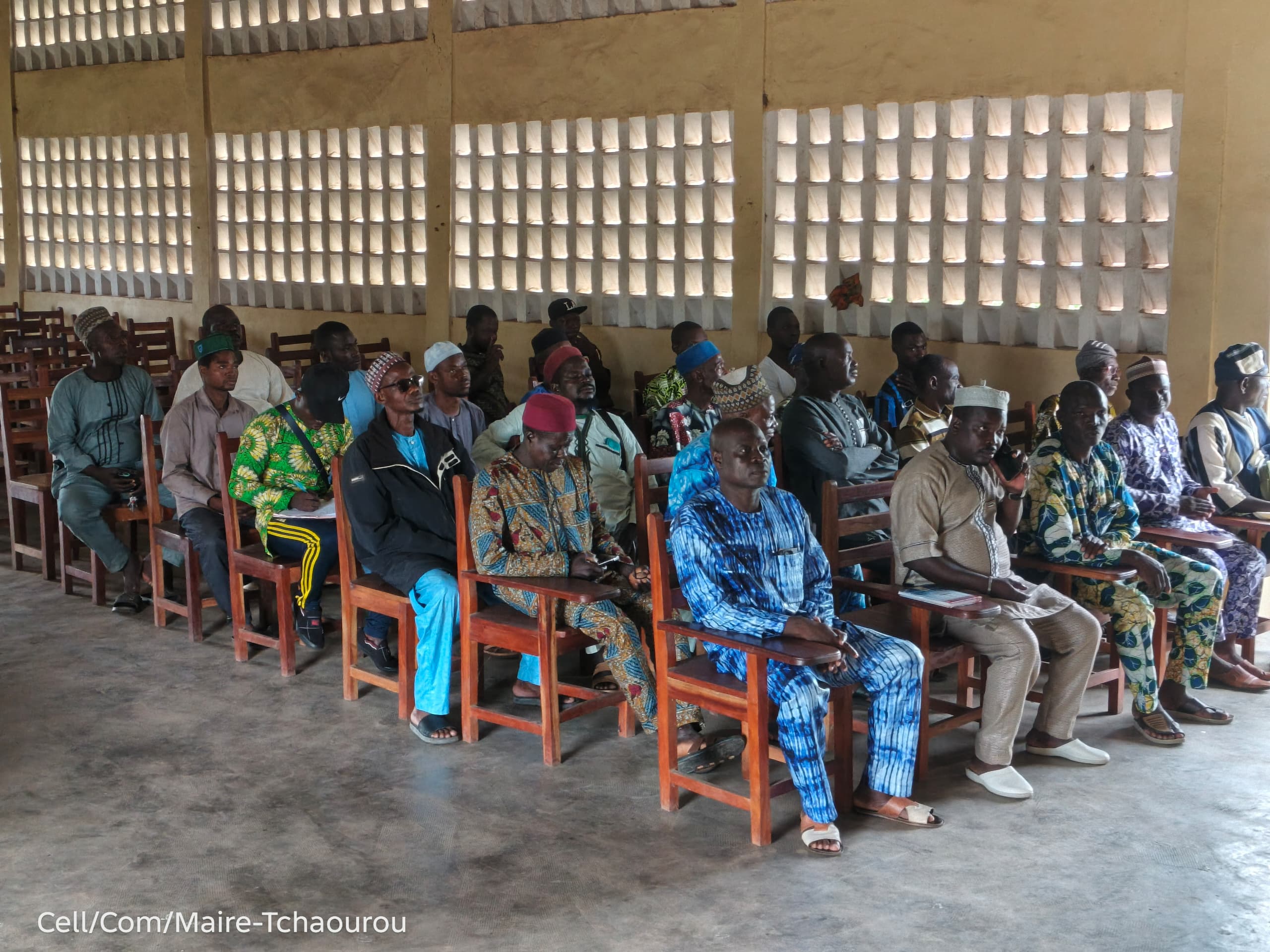 Reddition de comptes à Tchaourou : à Tchatchou, les échanges se poursuivent autour de la mobilisation des ressources communales