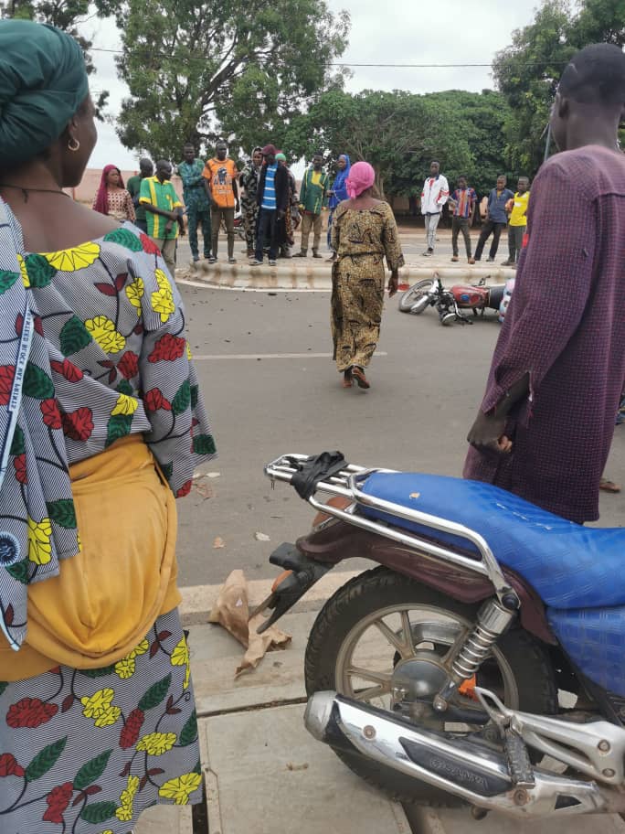 Tchaourou : un accident entre deux motocyclistes fait un blessé