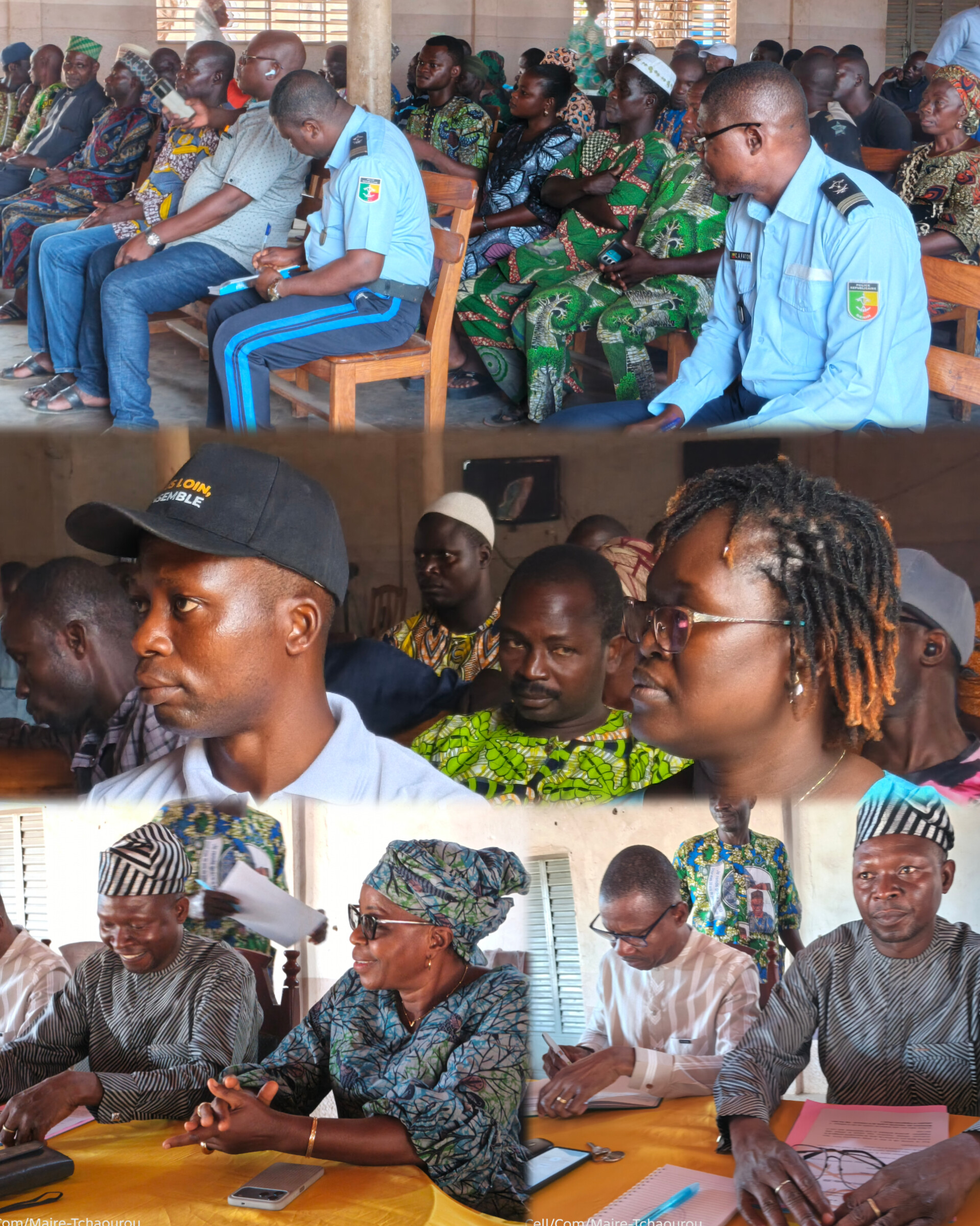 Reddition de comptes à Tchaourou : à Tchaourou-centre, les échanges se poursuivent autour de la mobilisation des ressources communales